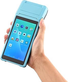 BISOFICE POS Receipt Printer, Upgraded Android 8.1 OS Mobile POS, 58mm Receipt Printer, 5.45" Touch Screen PDA Printer Supports 3G WiFi BT4.0 USB OTG Bluetooth, Handheld POS Machine Terminal Printer