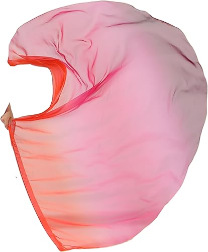 Miniatura 5 de Wuchieal Banderas flexibles de adoración de alabanza porfética, radio de 55 x 74 pulgadas, serpentina semicírculo de ministerio de danza (7#