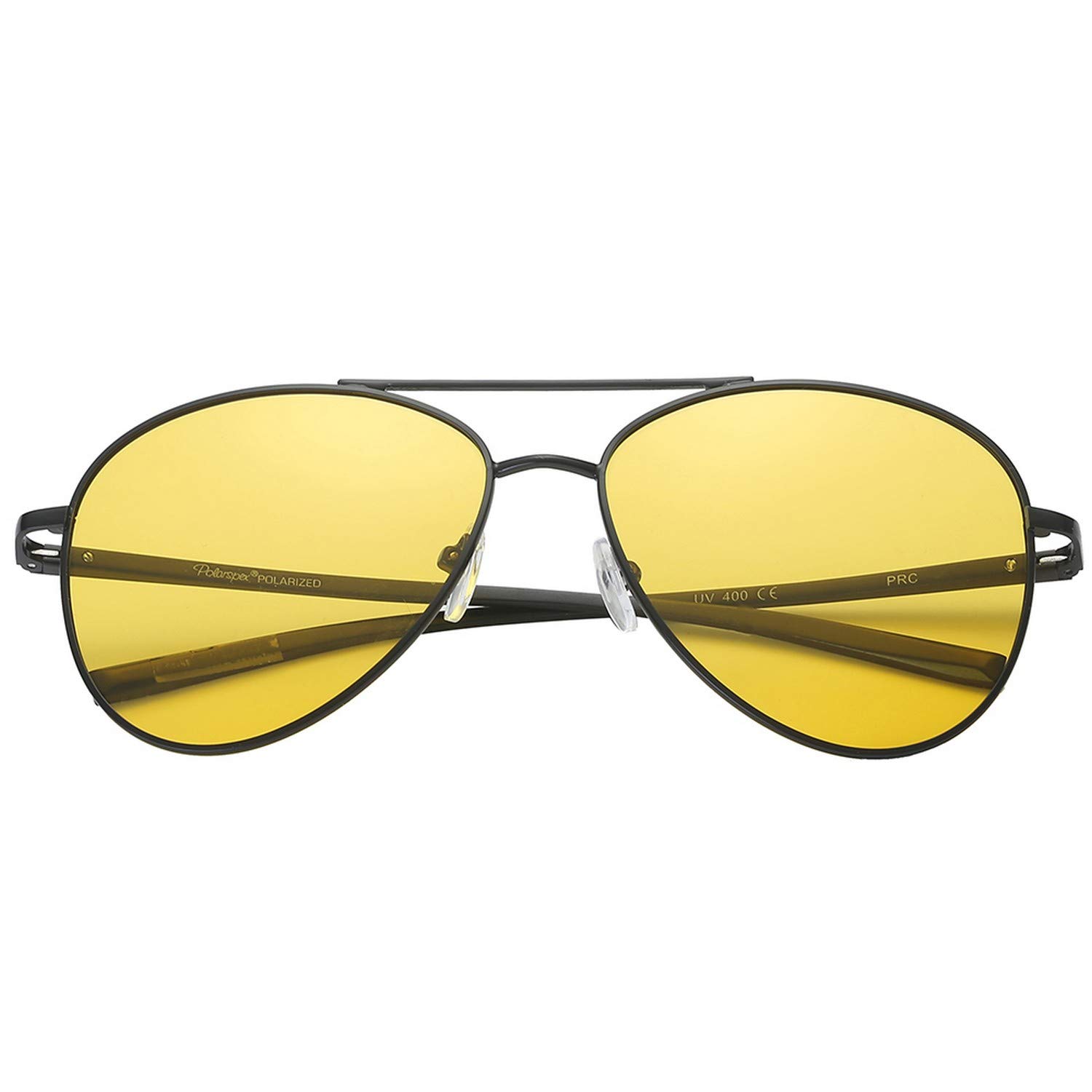 PolarSpexClassic Polarized Ultra Light Flex Hinge Aluminum Aviator Sunglasses