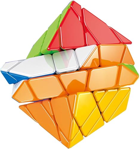Miniatura 4 de SUN-WAY Cubo mágico de 4 x 4 ejes 4x4 sin calcomanías, cubo de velocidad de eje 4x4x4 Fisher Cube rompecabezas juguetes para niños y adultos
