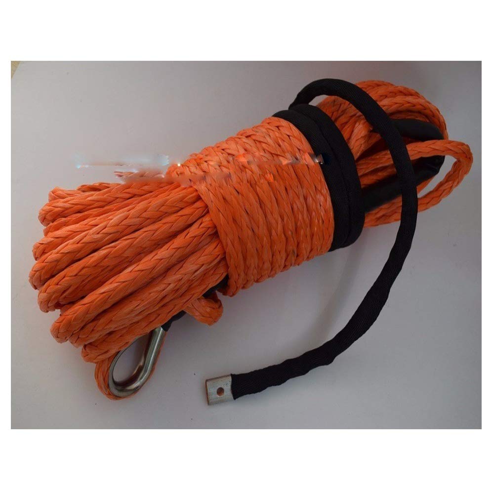 12mm * 30m arancione Winch sintetico Corda, verricello, Corda Off Road, Corda barca Winch Vestibilità universale