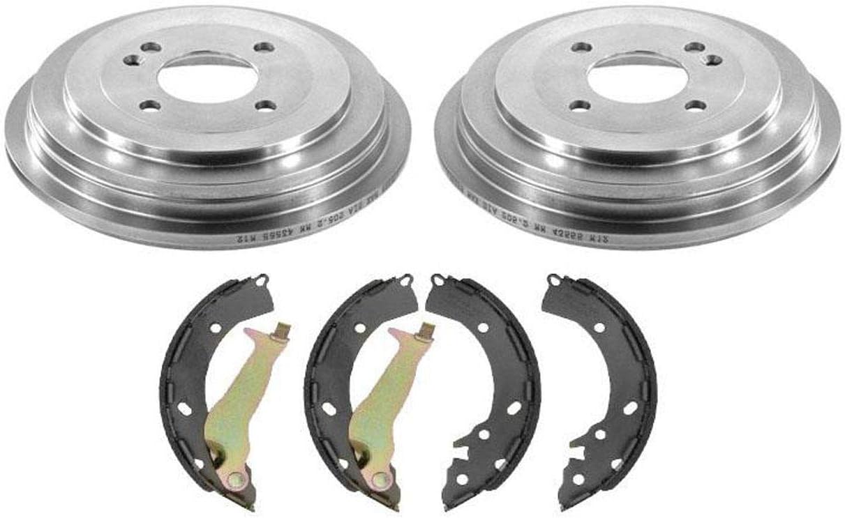 Mac Auto Parts New Rear Brake Drums Brake Shoes Replacement for Hyundai Accent SE 3pc Kit 2013-2019