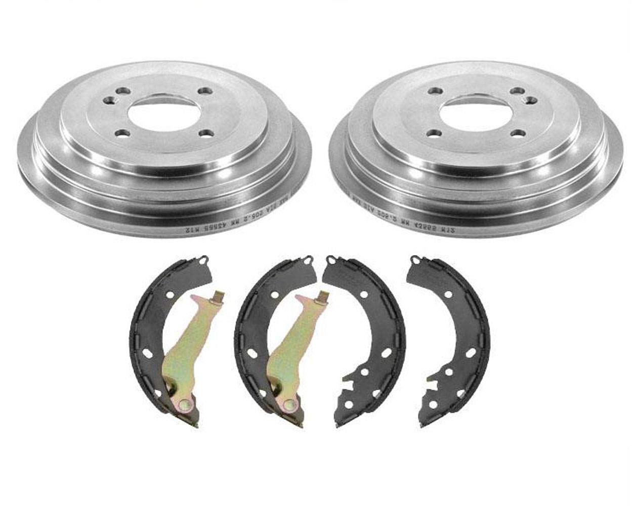 Mac Auto Parts New Rear Brake Drums Brake Shoes Replacement for Hyundai Accent SE 3pc Kit 2013-2019