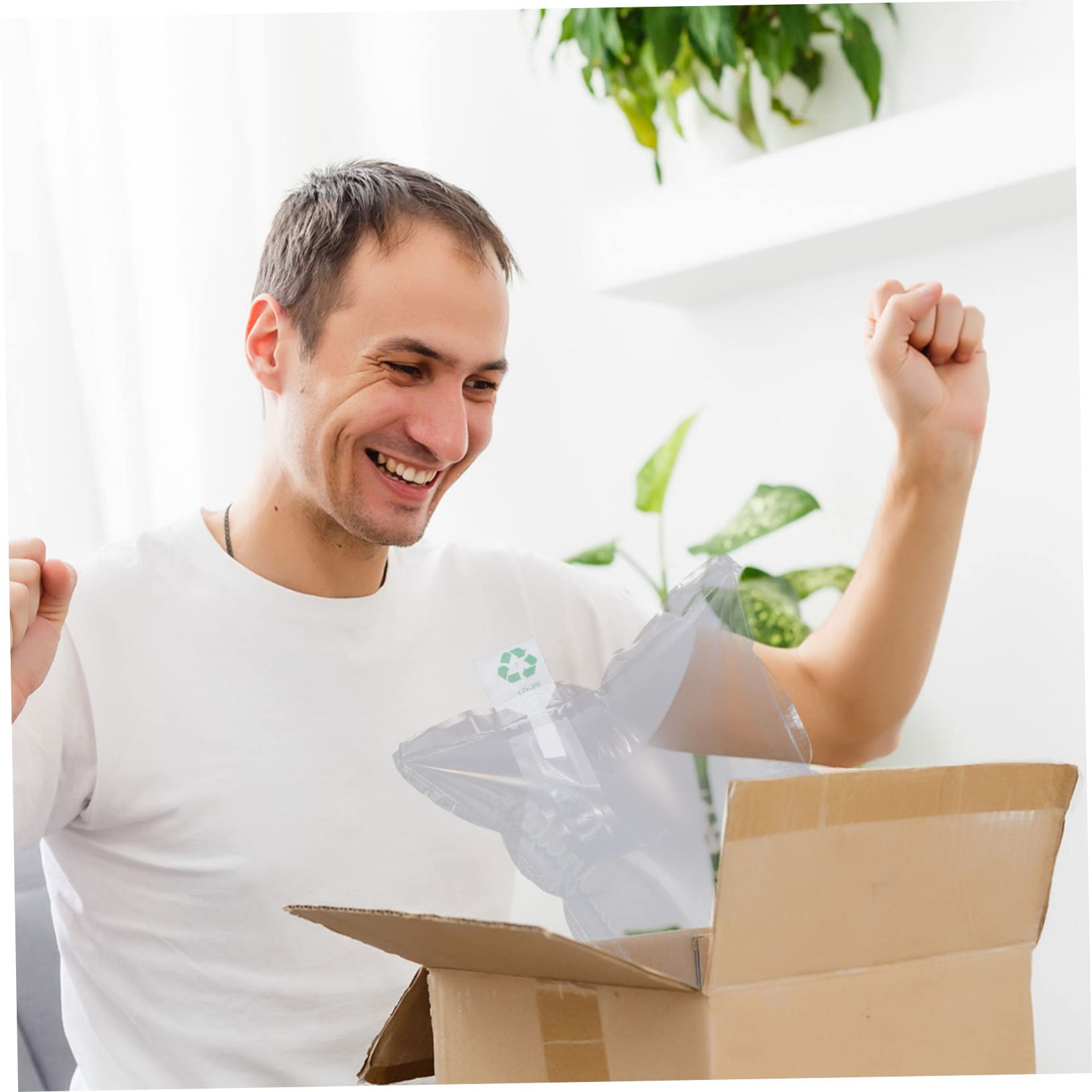 Luftkissenbeutel 100stücke aus Co Extrusionsfolie für Verpackung | Aufblasbare Tasche, Platzsparende Lagerung, für Glas und Kosmetik, Leicht und Schutz Zerbrechlicher Ware
