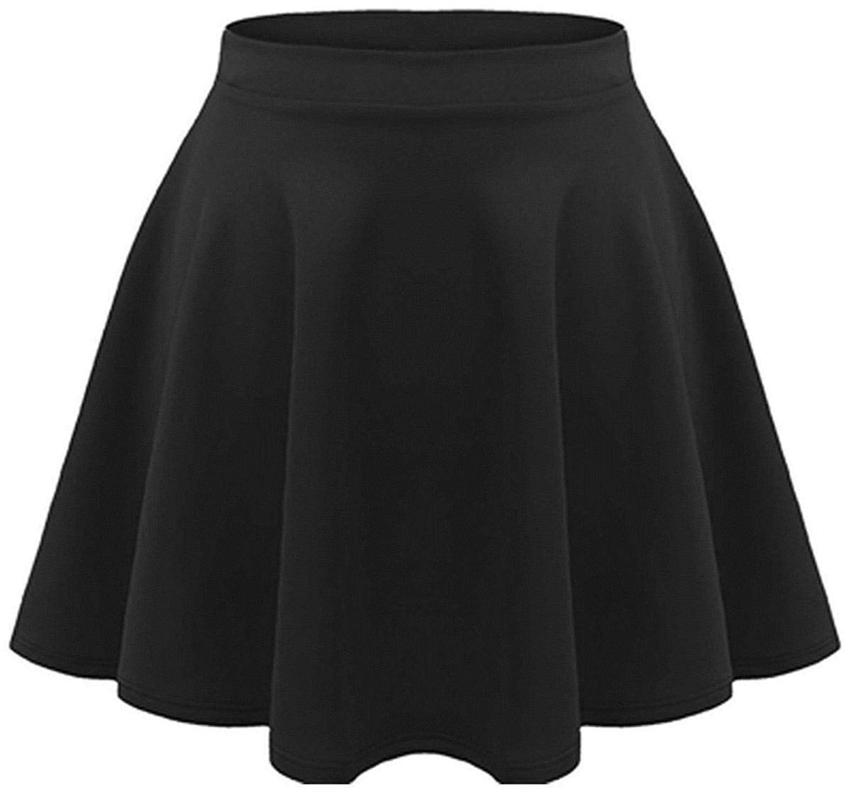 ZEE FASHIONKids Girls Plain Flared Skater Skirt School Summer High Waist Age 5-13 Years