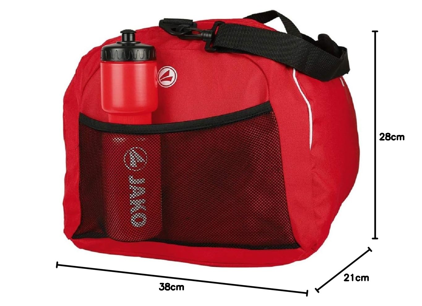 Jako Classico Torba Sportowa, Czarny, 38 x 21 x 28 cm