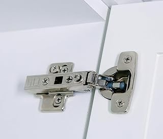 Hushed Hardware 4 Pack Frameless Full Overlay Adjustable Closing Speed Soft Close Cabinet Hinges. Premium Soft Close Hinges for Kitchen Cabinets. Self-Closing Door Hinges for Cabinet Door.