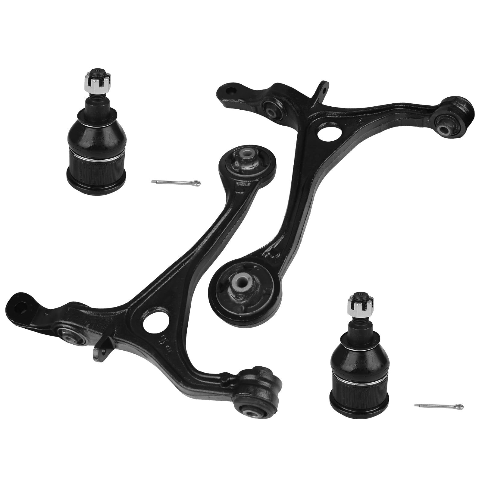 KUSATEC Front Lower Control Arm Fit for 2004-2008 Acura TSX, 2003-2007 Honda Accord w/Ball Joint Assembly