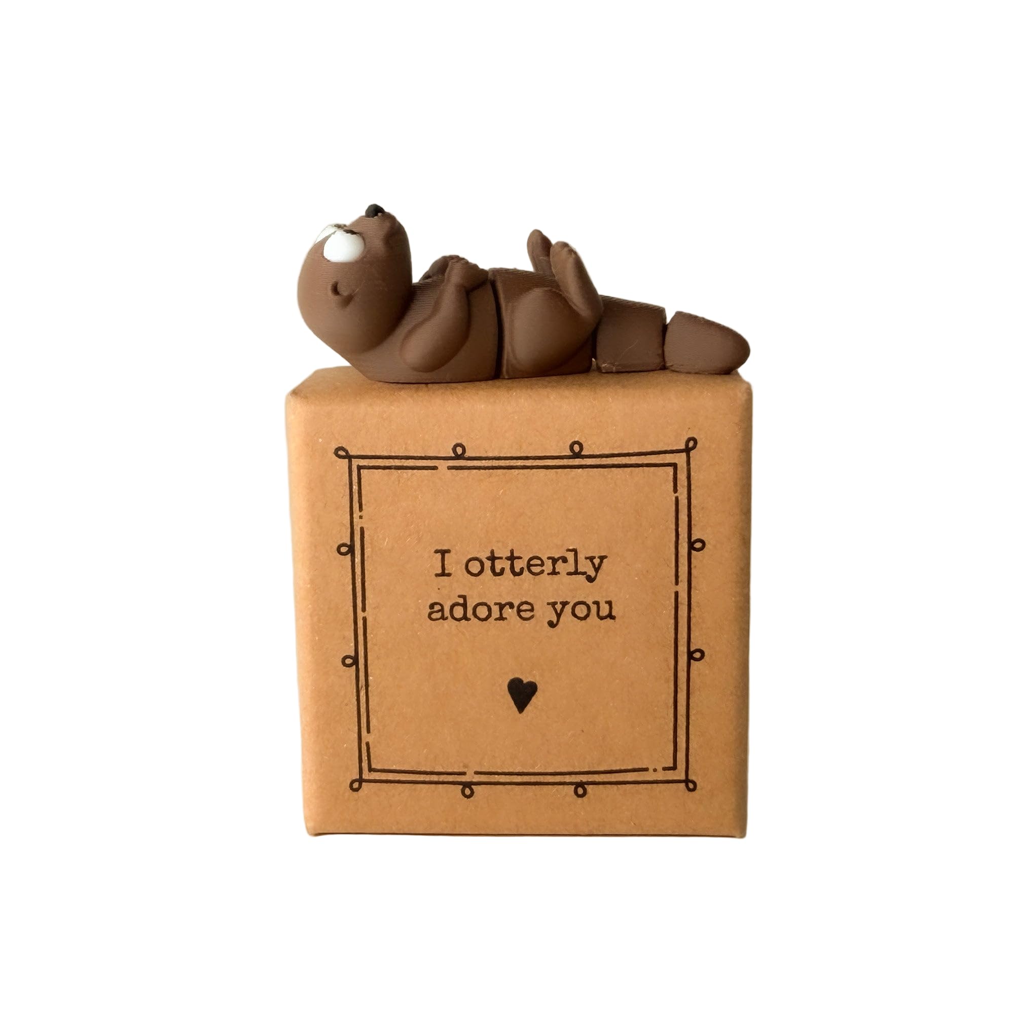 Image Industry I Otterly Adore You – Tiny Little Gifts – Otter Keepsake in Small Gift Box – Sentimental Style Gift for Best Friend or Loved One