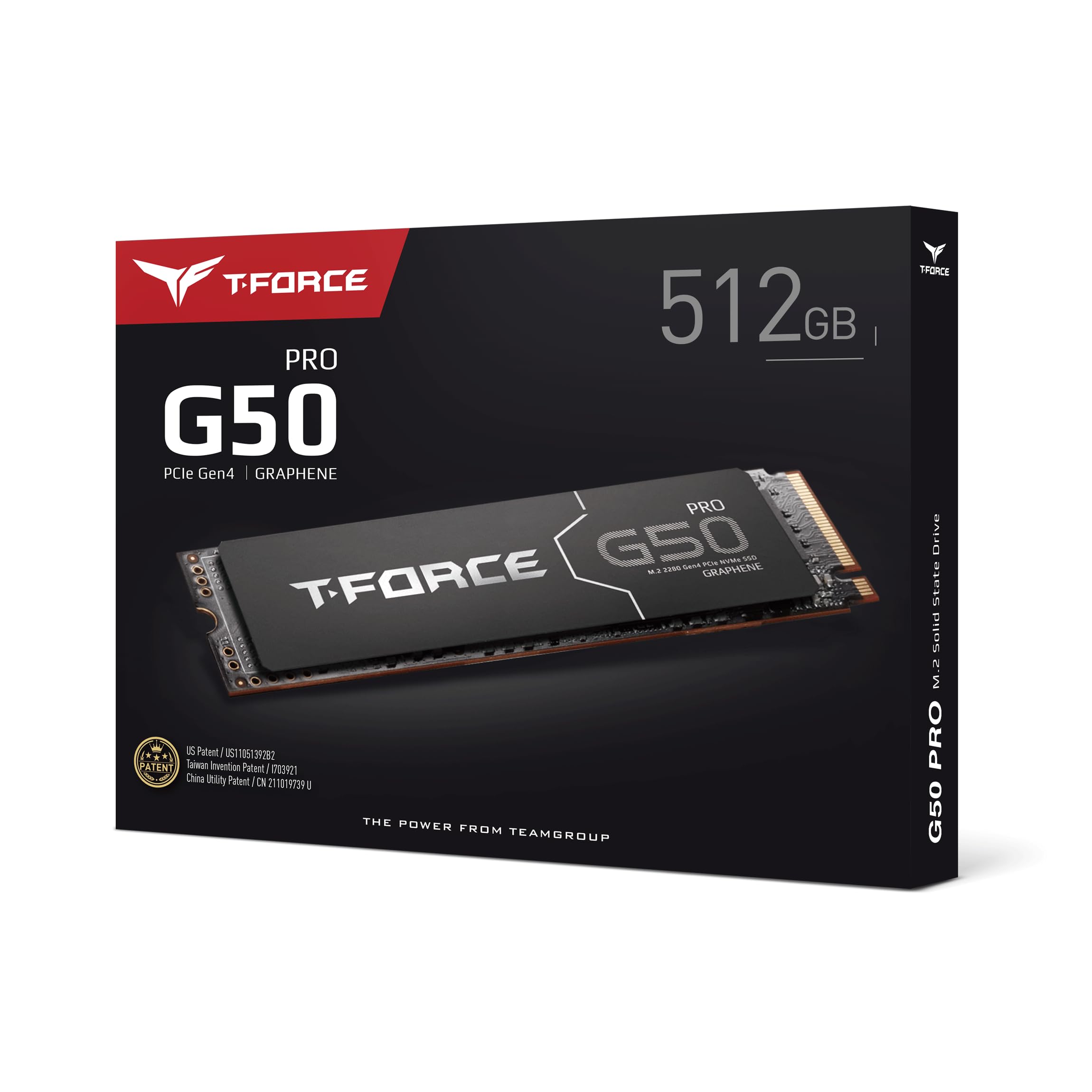 Team 512Gb T-Force G50 M.2 Nvme Gen4 Ssd M.2 2280 Pcie4 3D Nand R/W 5000/2500 MB