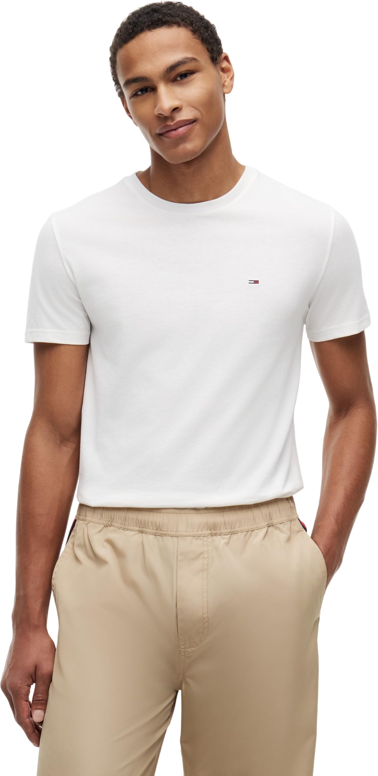 Tommy Jeans Herren 3er Pack T-Shirts Kurzarm aus Baumwolle