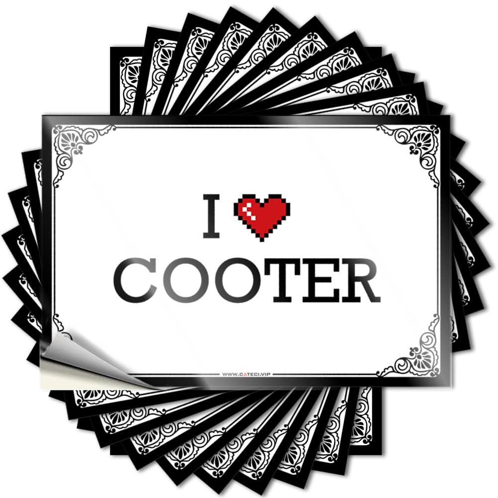 Large Funny Sticker Laptop | I Love Cooter Western Water Sticker Pack(6X9CM)