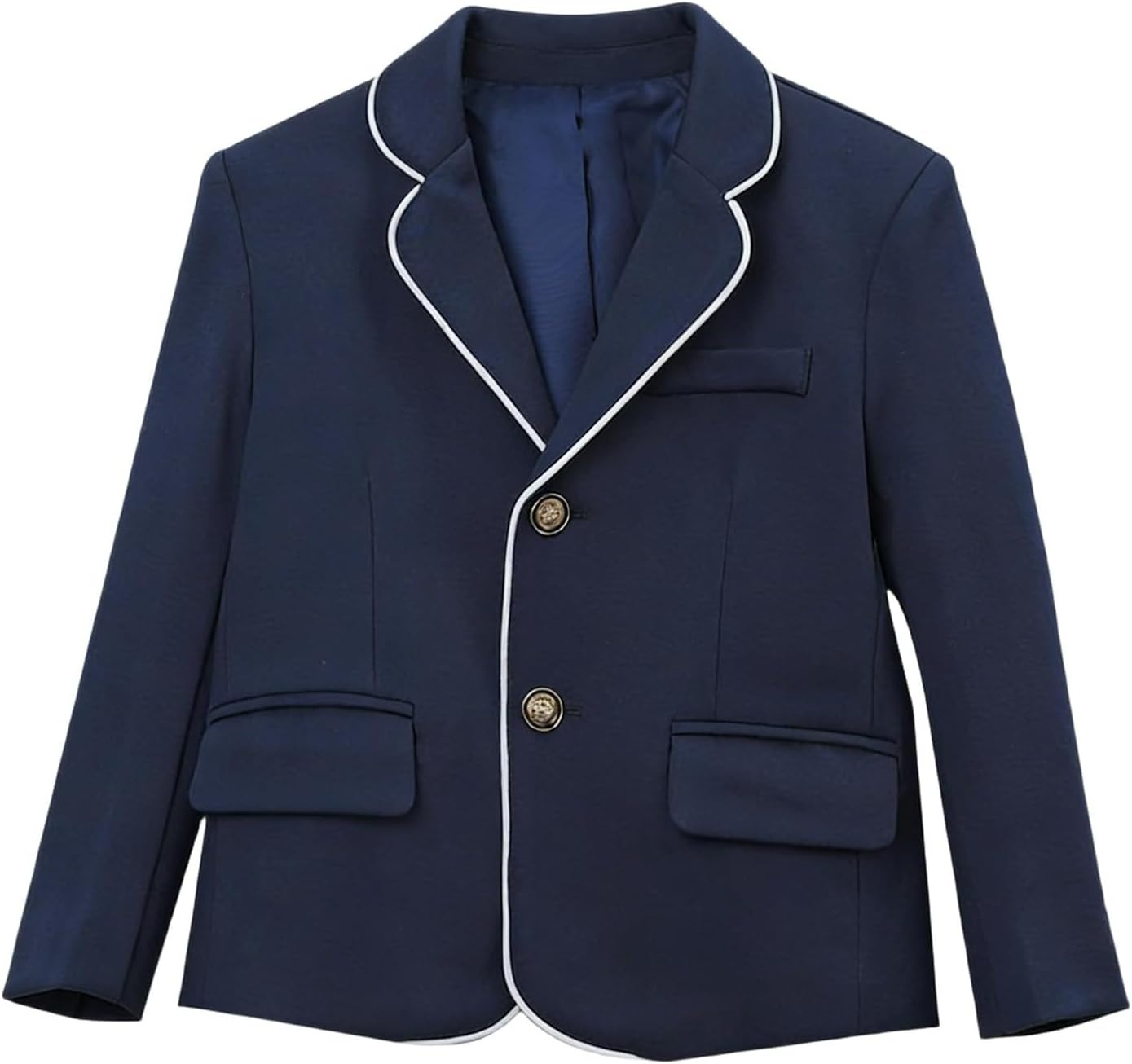 Dademeo Little Boys Suit Jackets 2026 Back to School Lightweight Double Breasted Plaid Coats Kids School Uniform Blazers