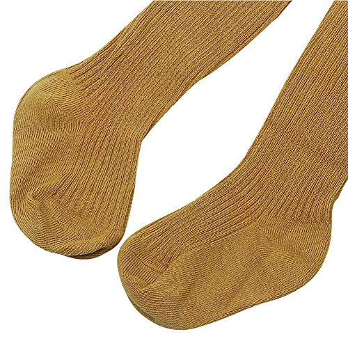 4/5 Pack Baby Girls Boys Tights Toddler Cable Knit Leggings Seamless Cotton Dress Cotton Footed Stockings3
