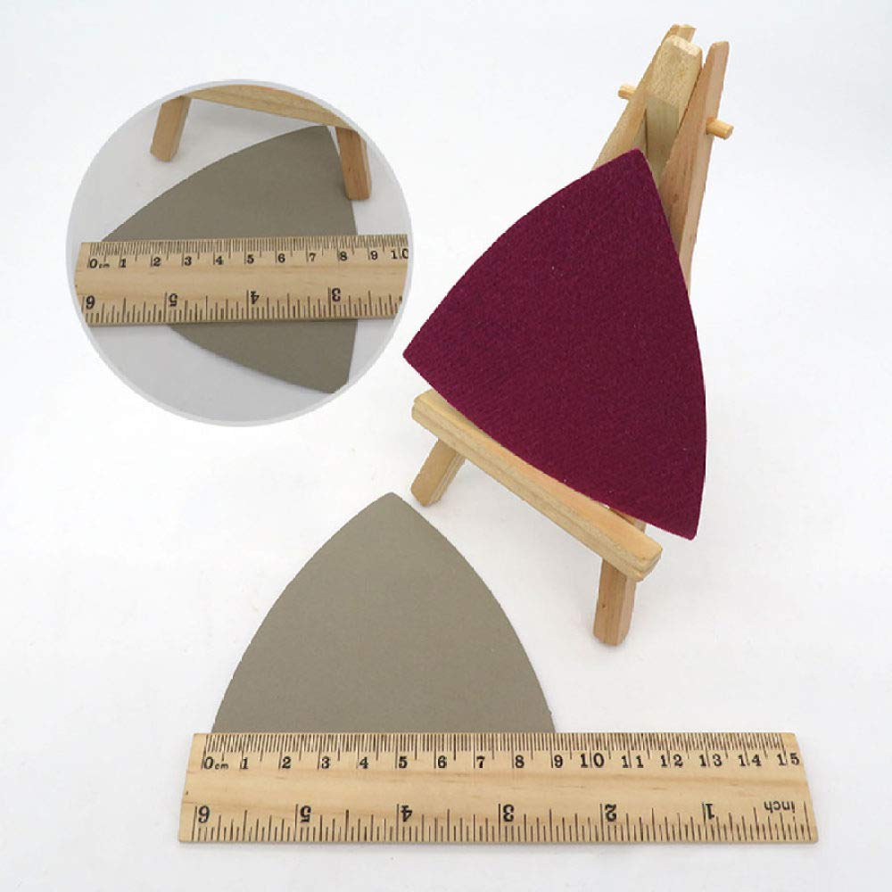 5-100Pcs Papel de lija de lijado flocado triangular seco húmedo 90x90x90mm Herramienta de pulido abrasivo de grano 60-10000 para, 1000,90x90x90mm (200 piezas)
