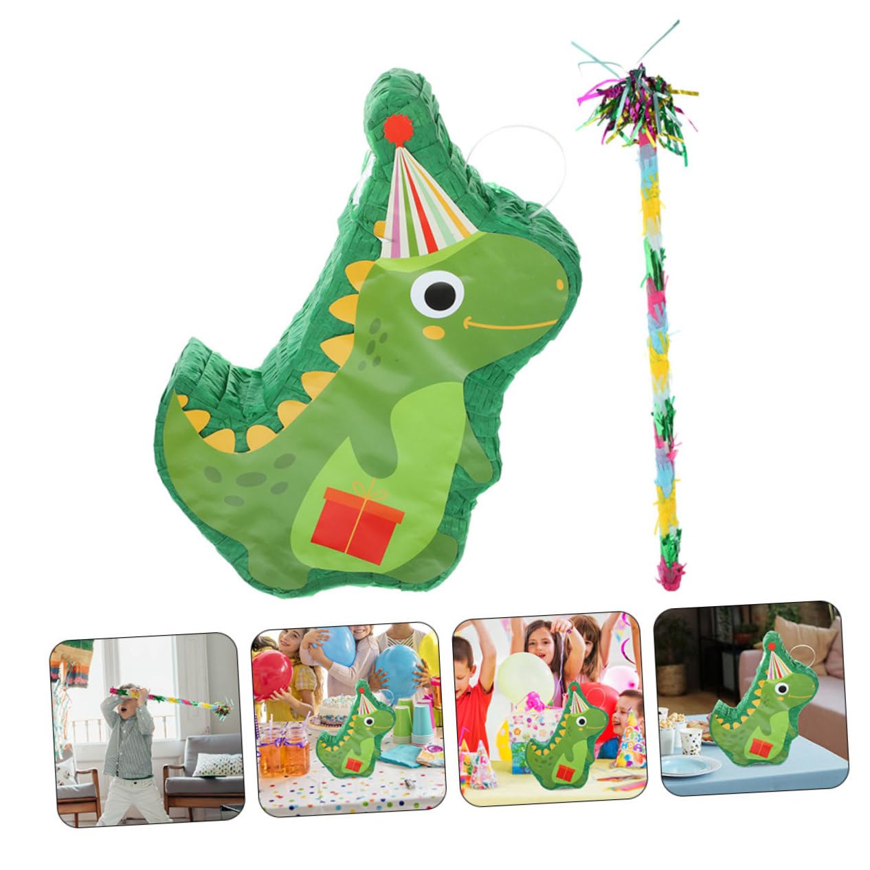 TOYANDONA Dinosaurier-piñata Hängend Für Partydeko Süßigkeitenbehälter Dekoration Für Geburtstage Feste Und Mehr Aus Sicherem Papier