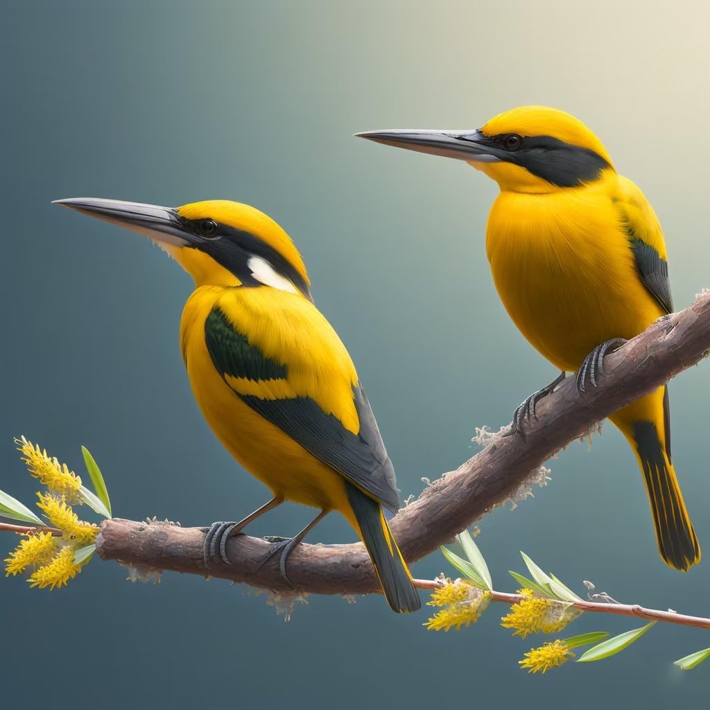 Diamond Painting Oiseaux 60x60cm - Kit Complet Broderie Diamant 5D DIY pour Décoration Murale