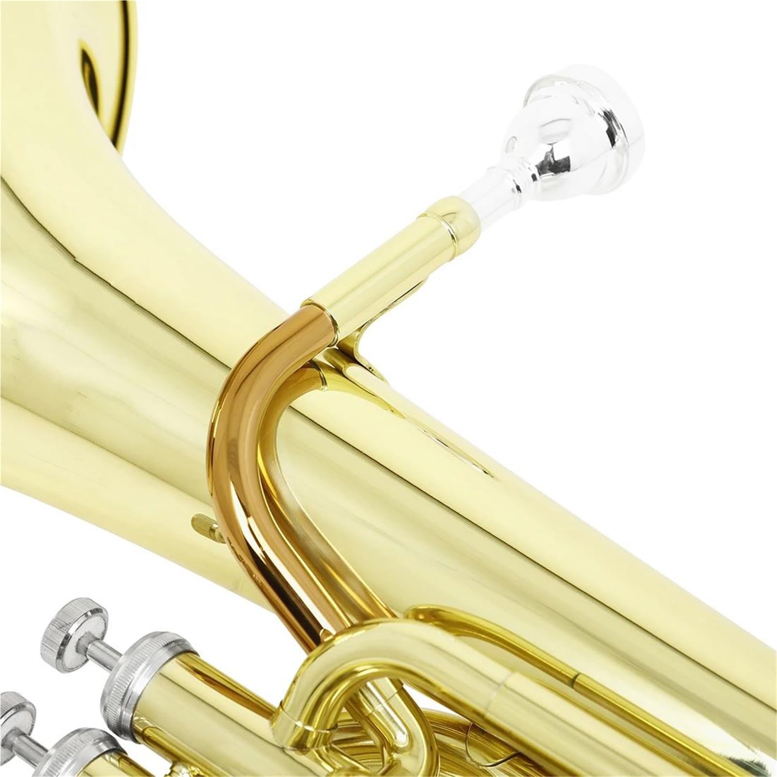 Eufonium Mosiądzu Eufonium Bb 3 Klucz Pionowy Róg Tenorowy Złoty Lakier Barytonowy Instrument Dęty Blaszany Z Futerałem Akcesoria Do Rękawiczek