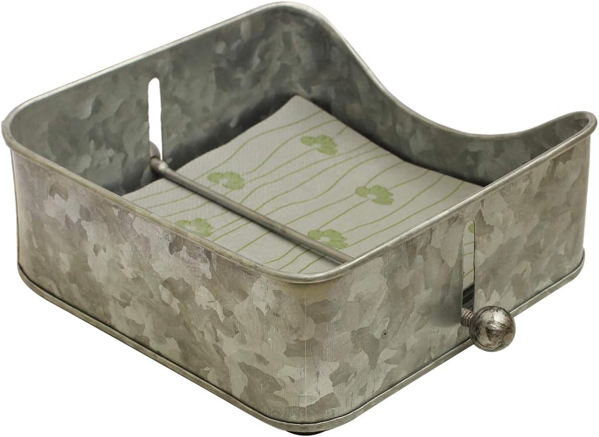 Black Friday - 50% OFF Galvanized Napkin Holder with Metal Weighted Arm Modern Napkin Organizer for Table Kitchen Bathroom Black Friday - 50% OFF Galvanized Napkin Holder with Metal Weighted Arm Modern Napkin Organizer for Table Kitchen Bathroom