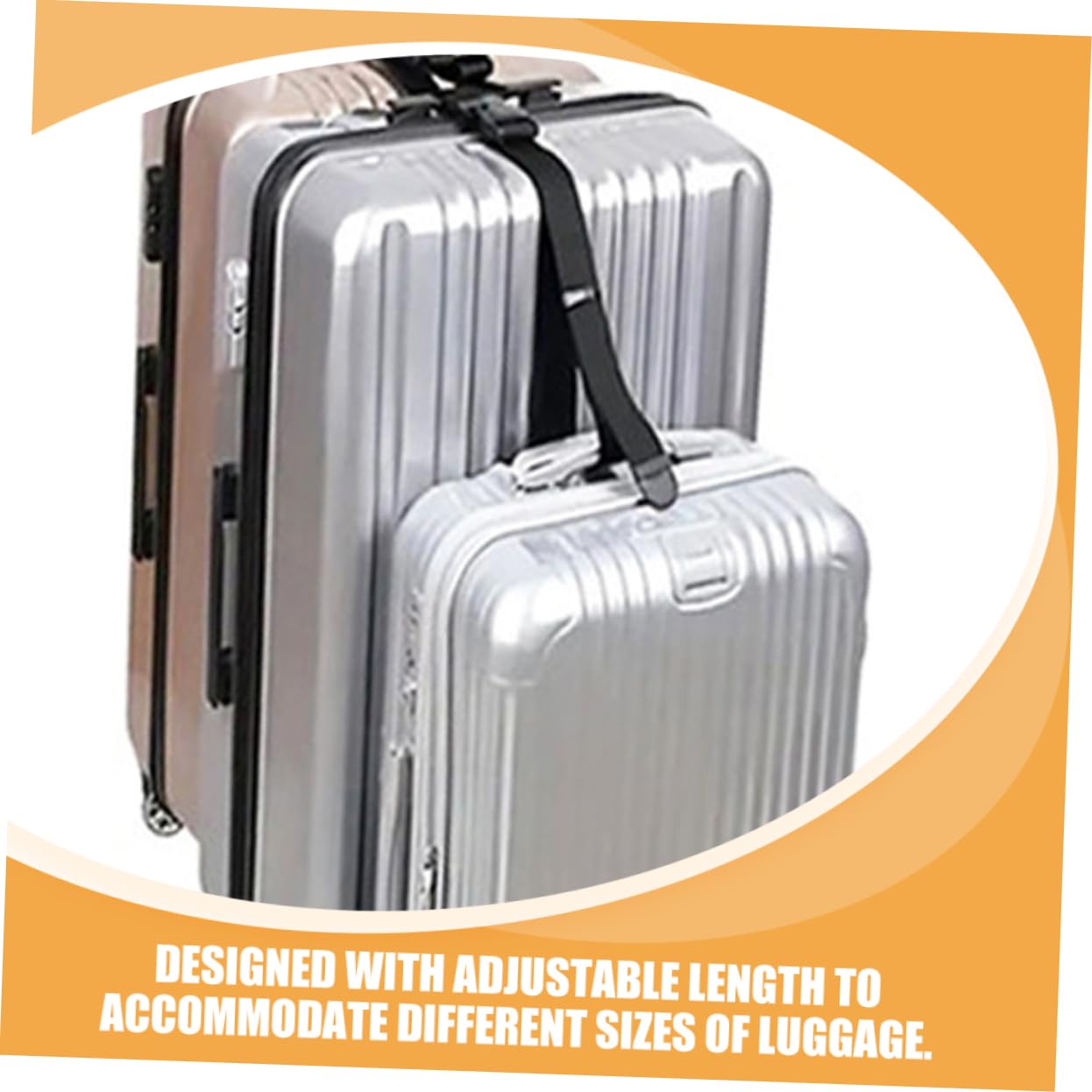 BESTYASH 4 Set Di Cinghie Per Bagagli Per Borsa Robuste E Facili Da Regolare Con Fibbia Di Sicurezza.