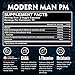 Modern Man PM Fat Burner - Sleep Aid, Weight Loss & Testosterone Booster for Men, Best Night Time Metabolism Booster & Caffeine Free Sleep Supplement | Burn Belly Fat & Build Lean Muscle, 60 Pills