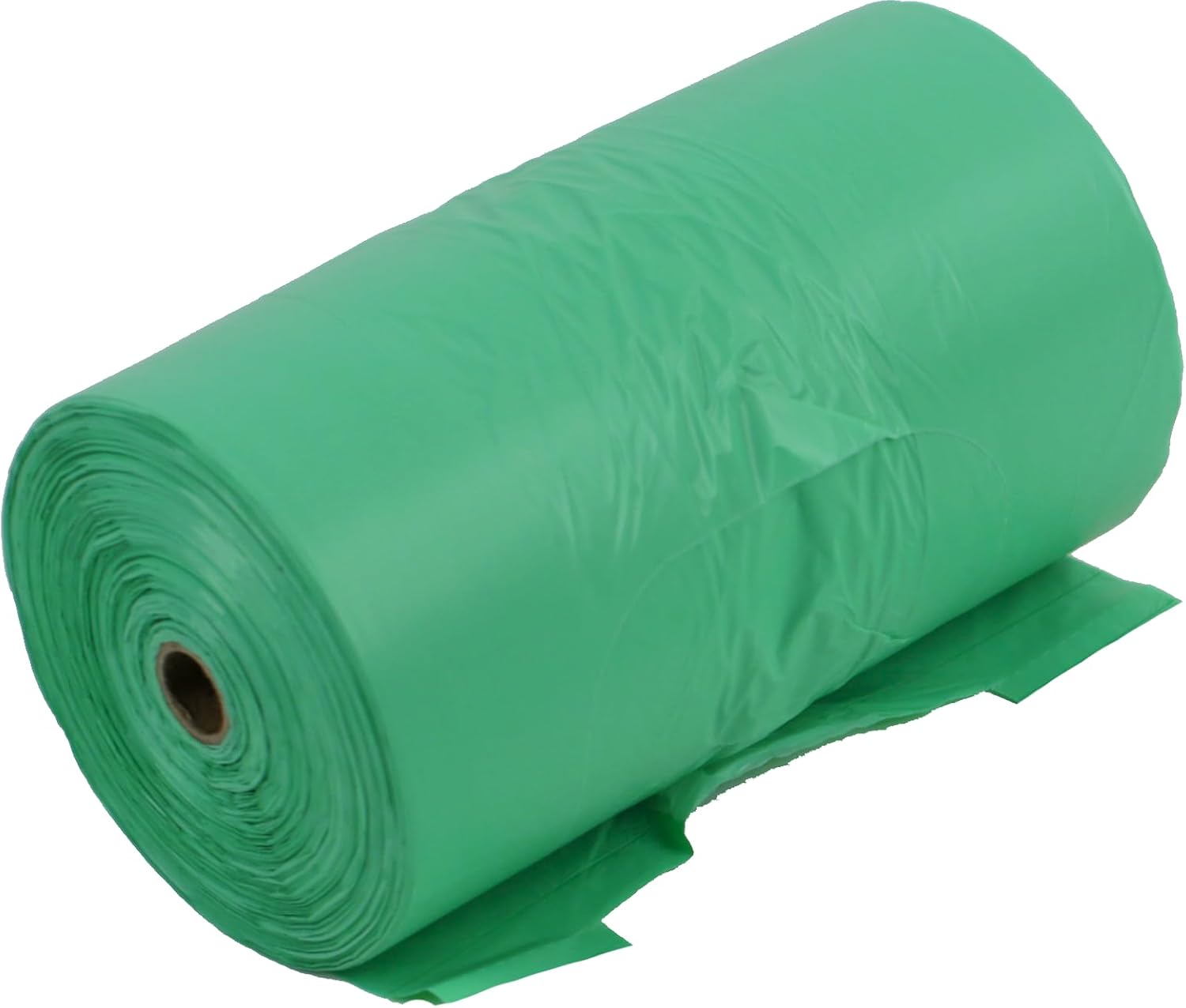 ZERO WASTE USA - Extra Durable Tie-Handle Pet Waste Bags - 2,400 of 7" x 15" w/ 5" side gusset Dog Poop Bags - fits any jumbo Poopy roll dispenser - Case of 8 Rolls with 300 Leak-Proof bags per roll