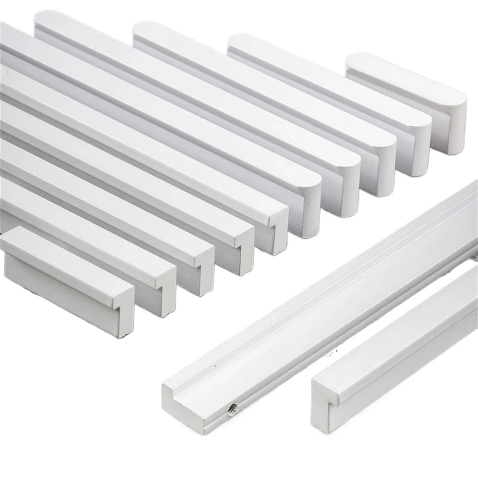 KDHCVKZ 1pcs Painted Cabinet Pulls Handles Cabinets Drawers Cupboard Wardrobe Oversized Pulls Kitchen Furniture Handles Drawer Pulls(L-600mm)