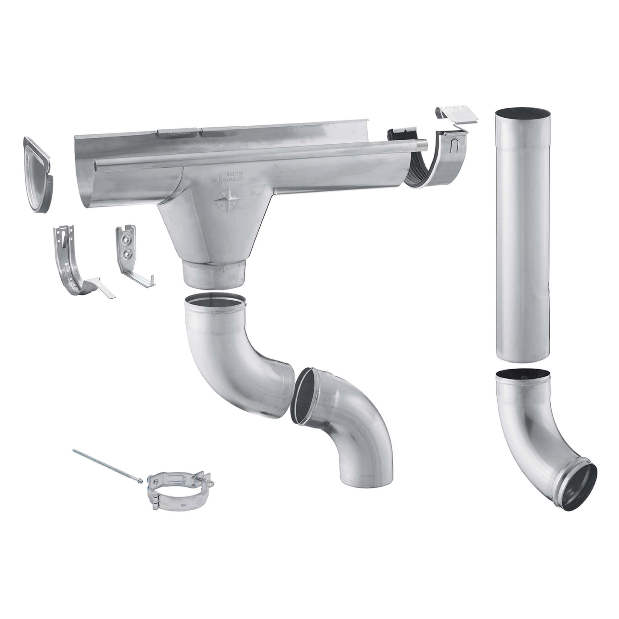 Plastic Guttering Deepstyle 4m Length 115mm - Anthracite Grey