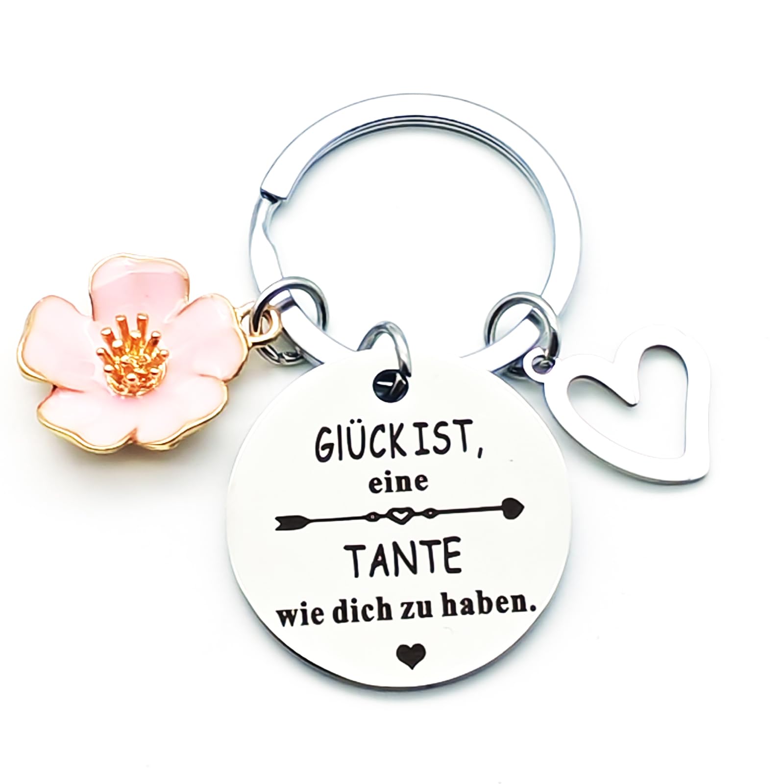 Zynara Schlüsselanhänger Tante,Geschenk für Tante,Geburtstagsgeschenk für Tante, Dankeschön Geschenk, Tante Geschenke für Geburtstag, Weihnachten, Muttertag