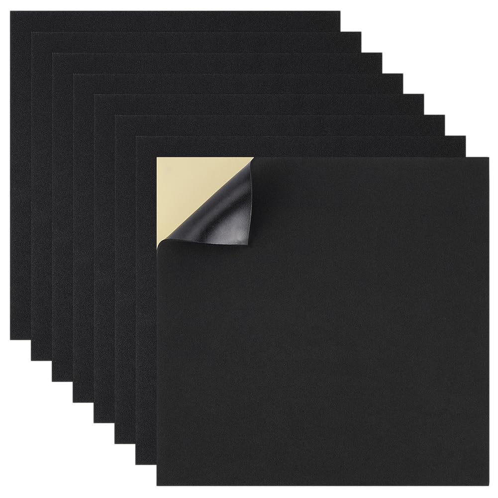 E.YAZAWA ☆バスマット Amazon.com: BENECREAT 8pcs Self Adhesive Foam Sheet, 3mm Black EVA