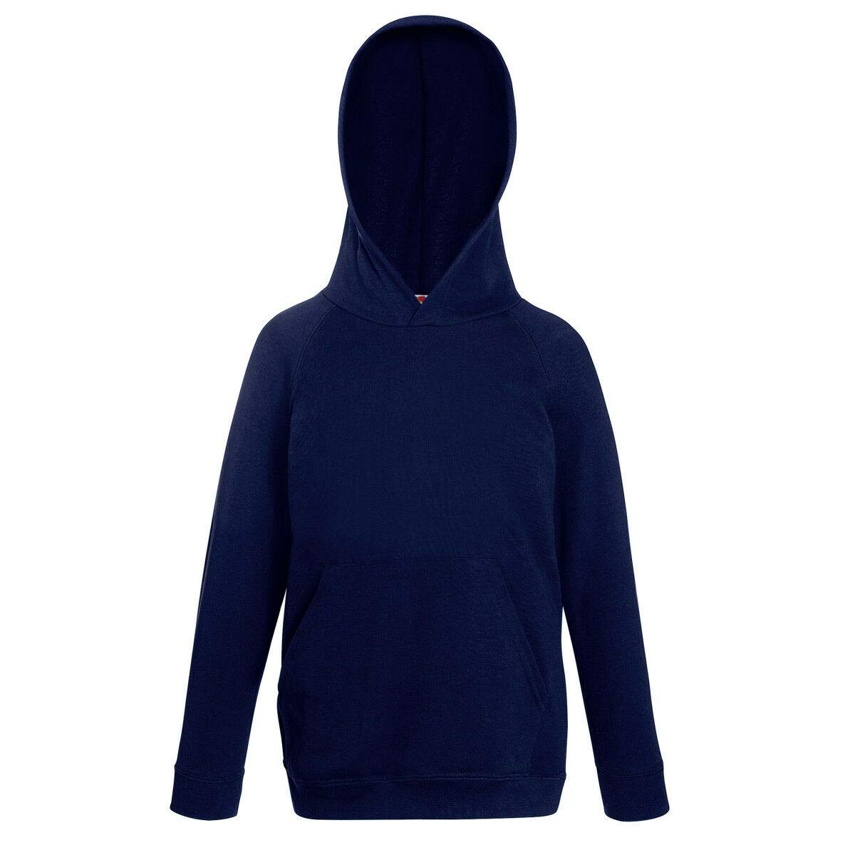 Fruit of the Loom Childrens Unisex Lightweight Hooded Sweatshirt/Hoodie (12-13) (Deep Navy)