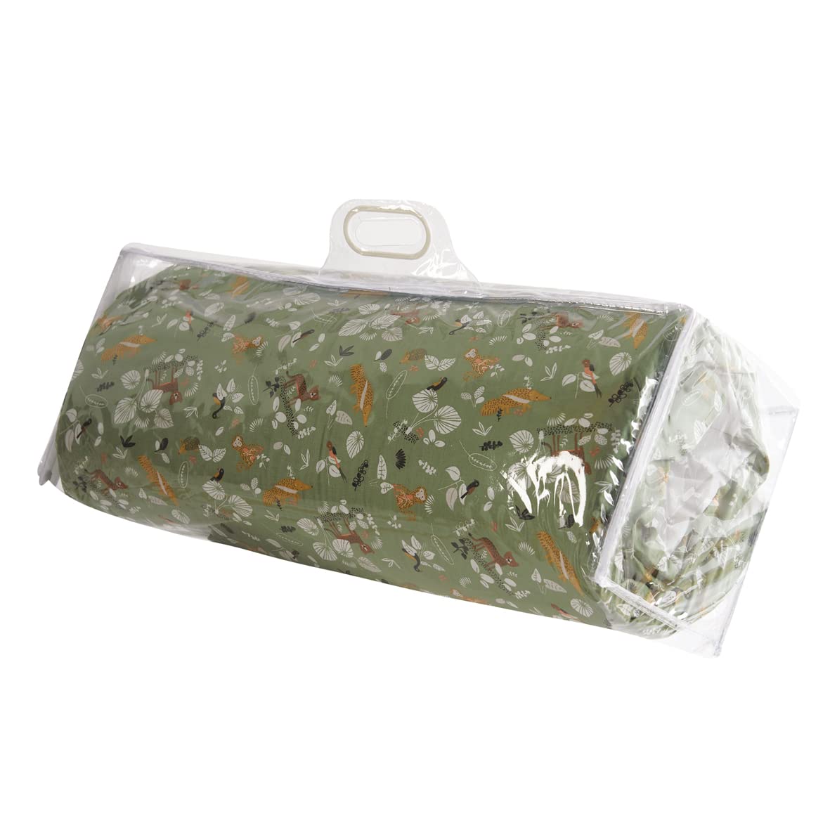 Tinéo - Matelas Bébé Nomade 60x120x4cm - Matelas Bébé Voyage - Déhoussable - Polyester - Moelleux - Fabriqué en France - Matelas Lit Parapluie - Inclus Le Sac De Transport (Safari)
