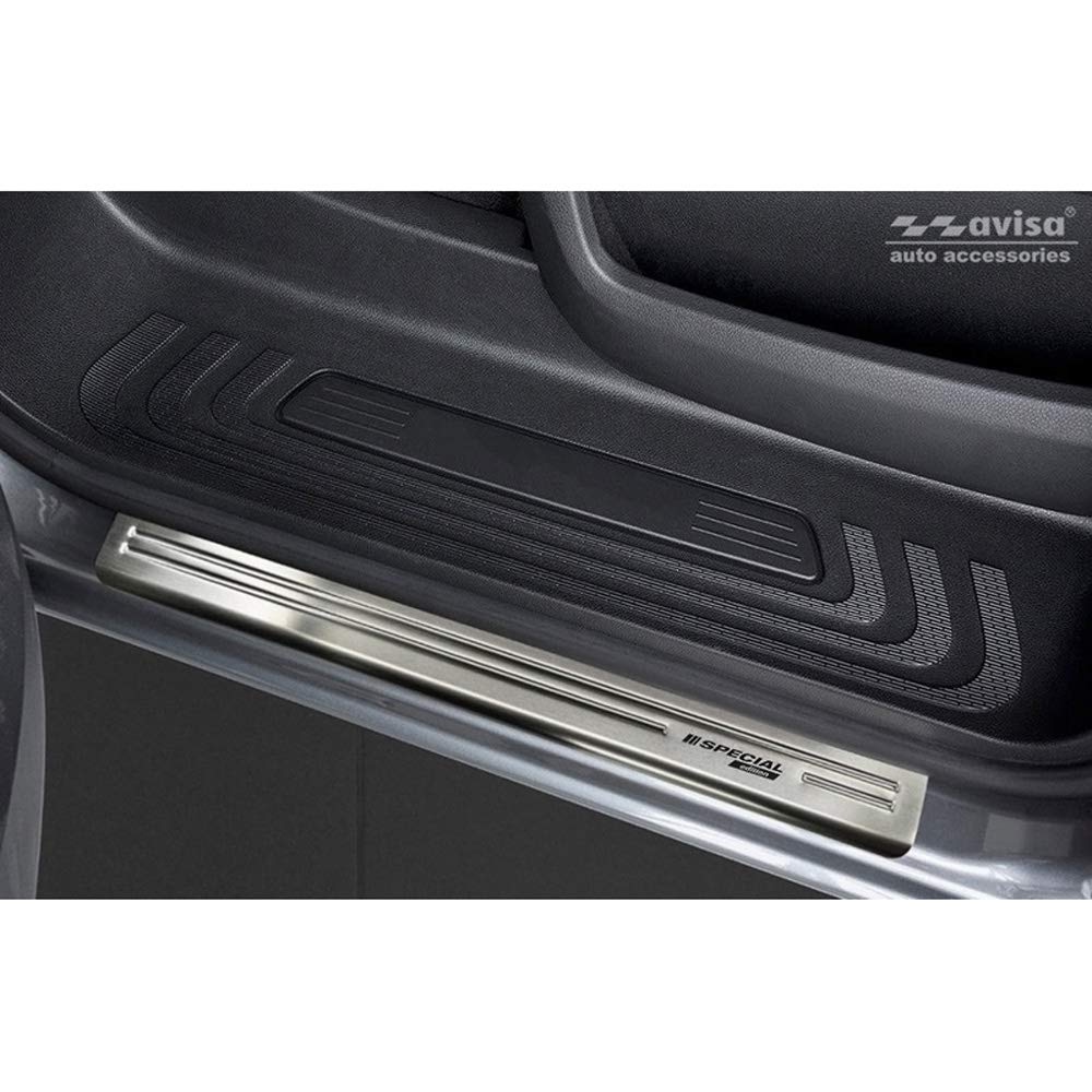 Avisa Umbrales de Puerta Inoxidable Compatible con Mercedes Vito & Clase V W447 2014- - 'Special Edition' - 2-Piezas