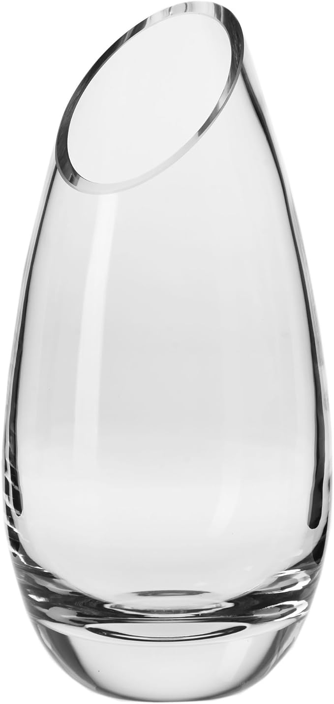 Krosno Annika Glass Slant Vase 14 Home & Kitchen