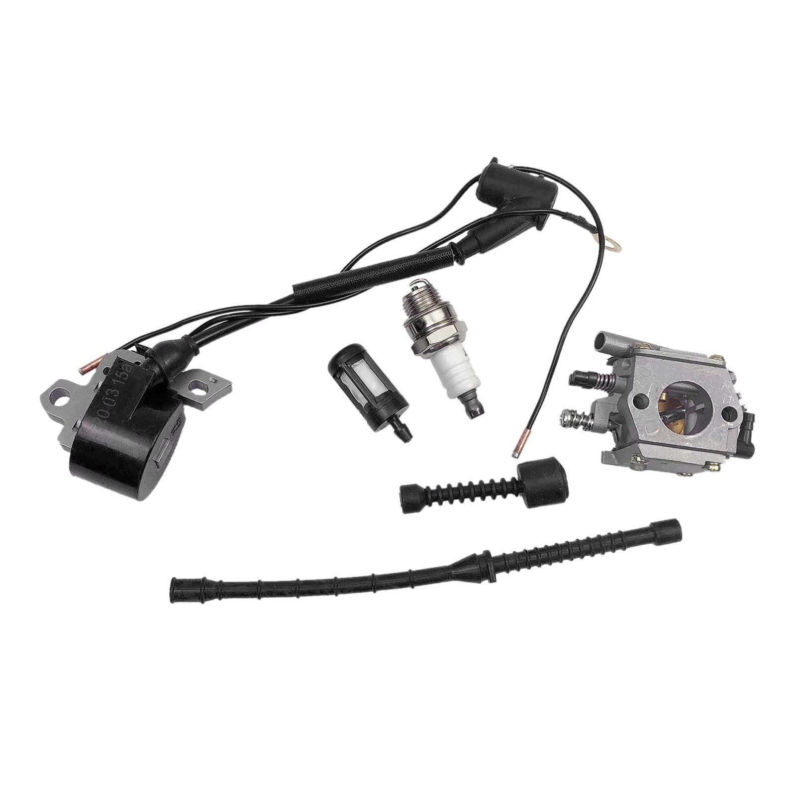 Piły łańcuchowe Gaźnik Cewka zapłonowa Przewód paliwowy Wąż olejowy Świeca zapłonowa, do STIHL, piła łańcuchowa 038 MS380 MS381 038 AV SUPER MAGNUM Zestaw świec zapłonowych filtra powietrza