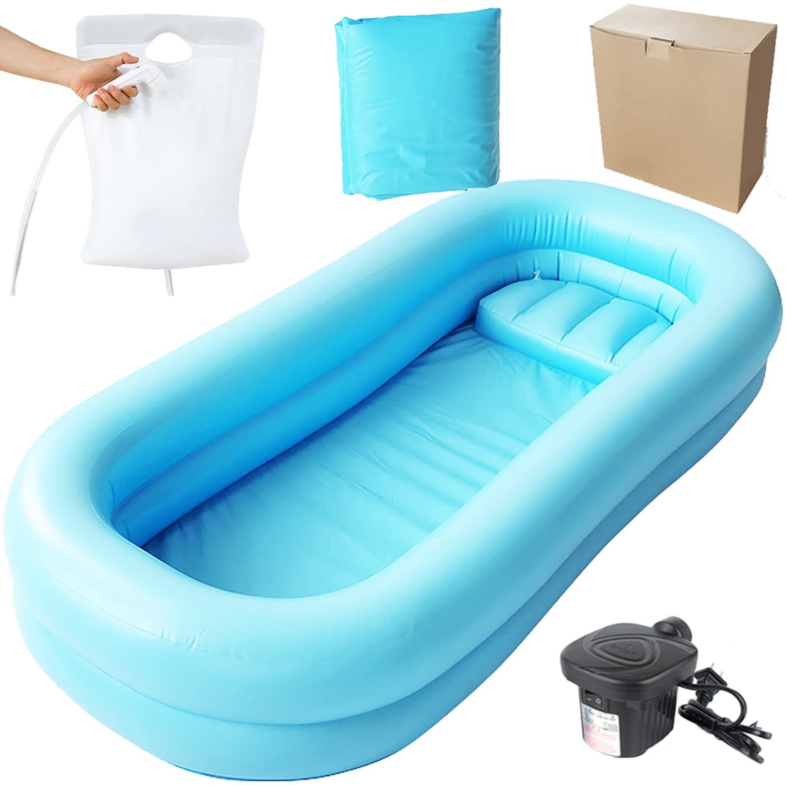 Buy Medical Inflatable Tub, Portable Shower Bath Basin Kit, Portable