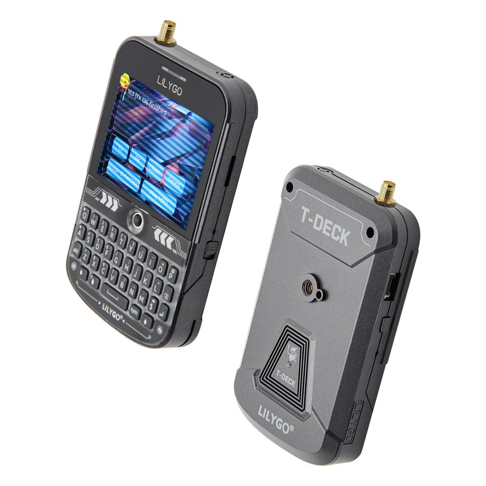 LILYGO T-Deck Plus ESP32-S3 LORA-89 SX1262 Ulbox GPS Tastiera Nera, Display TTGO Development Board Antenna Esterna Strap ABS Shell