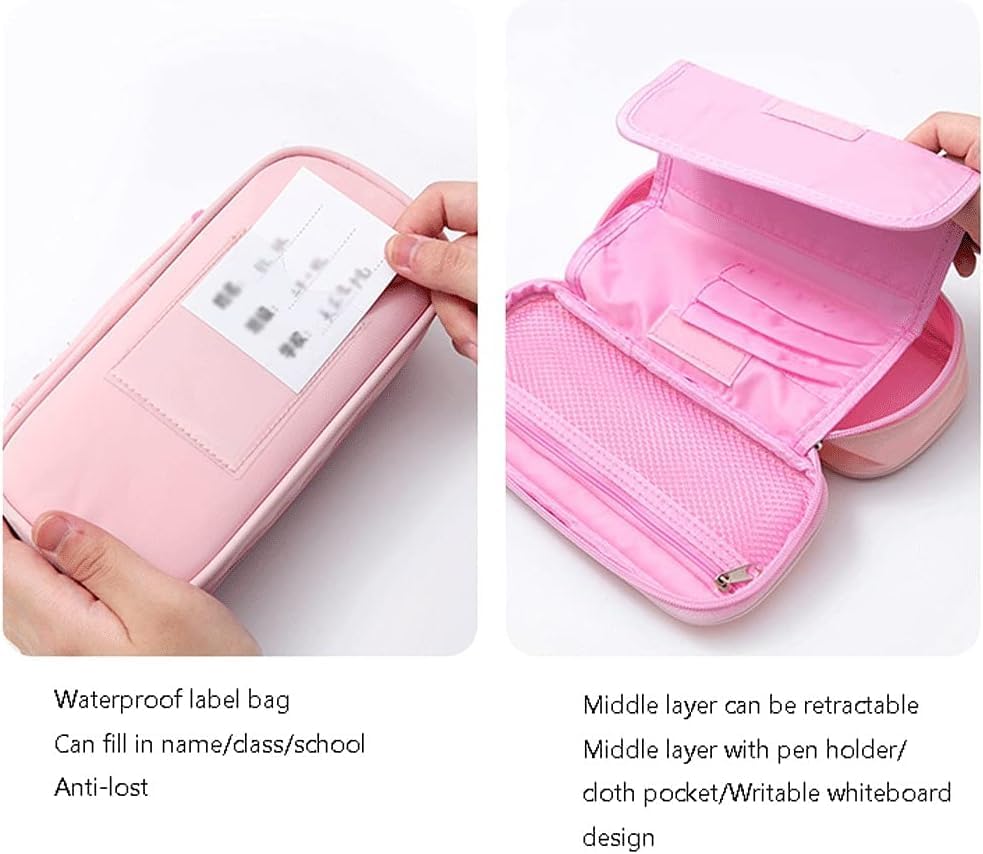Image of DEOXY Cepacity Pencil Pouch Aesthetic Pencil Case for Girls Large Capacity Best Thing to Put Pen Pencil Sharpener Rubber, Best Gift for Girl's(KQ-0818-BE)