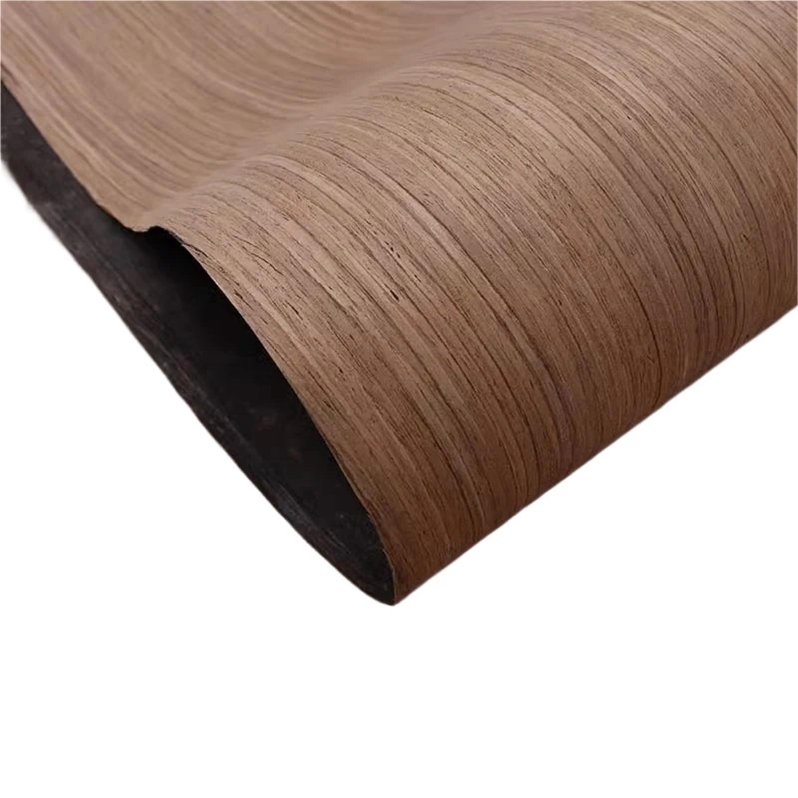 Zymjzbetic Wood Grain Stickers L:2.5Meters Width:58cm T:0.2mm Veneers for Wooden Doors Wood Veneer White Oak and Black Walnut Furniture(Black Walnut Stripes)
