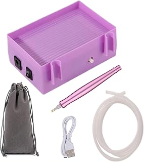 Pintura de gemas eléctricas, bolígrafo de arte de gemas de vacío de vacío, Kits de arte de gemas para adultos con bandeja de almacenamiento, Succión eléctrica, accesorios artesanales para bordados, di