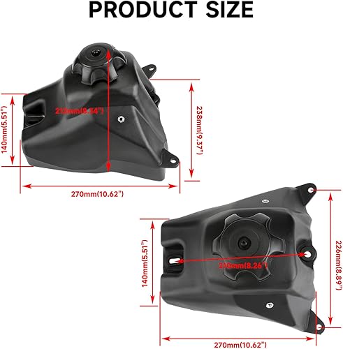 Miniatura 2 de HIAORS Tanque de combustible de gasolina para Honda CRF50 XR50 50cc 70cc 90cc 110cc 125cc SSR TaoTao Chinese Pit Dirt Bike Baja DR49 Coolster Kayo