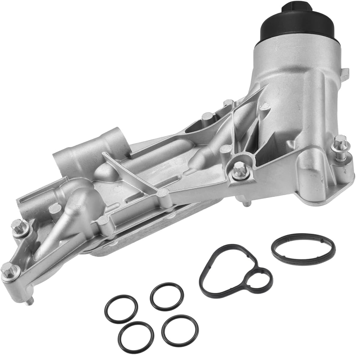93186324 Engine Oil Cooler Oil Filter Housing Adapter Assembly with Gaskets for Chevy Aveo for Chevrolet Cruze for Pontiac for Saturn 25199751 1.8 Engine Oil Cooler Replace Parts
