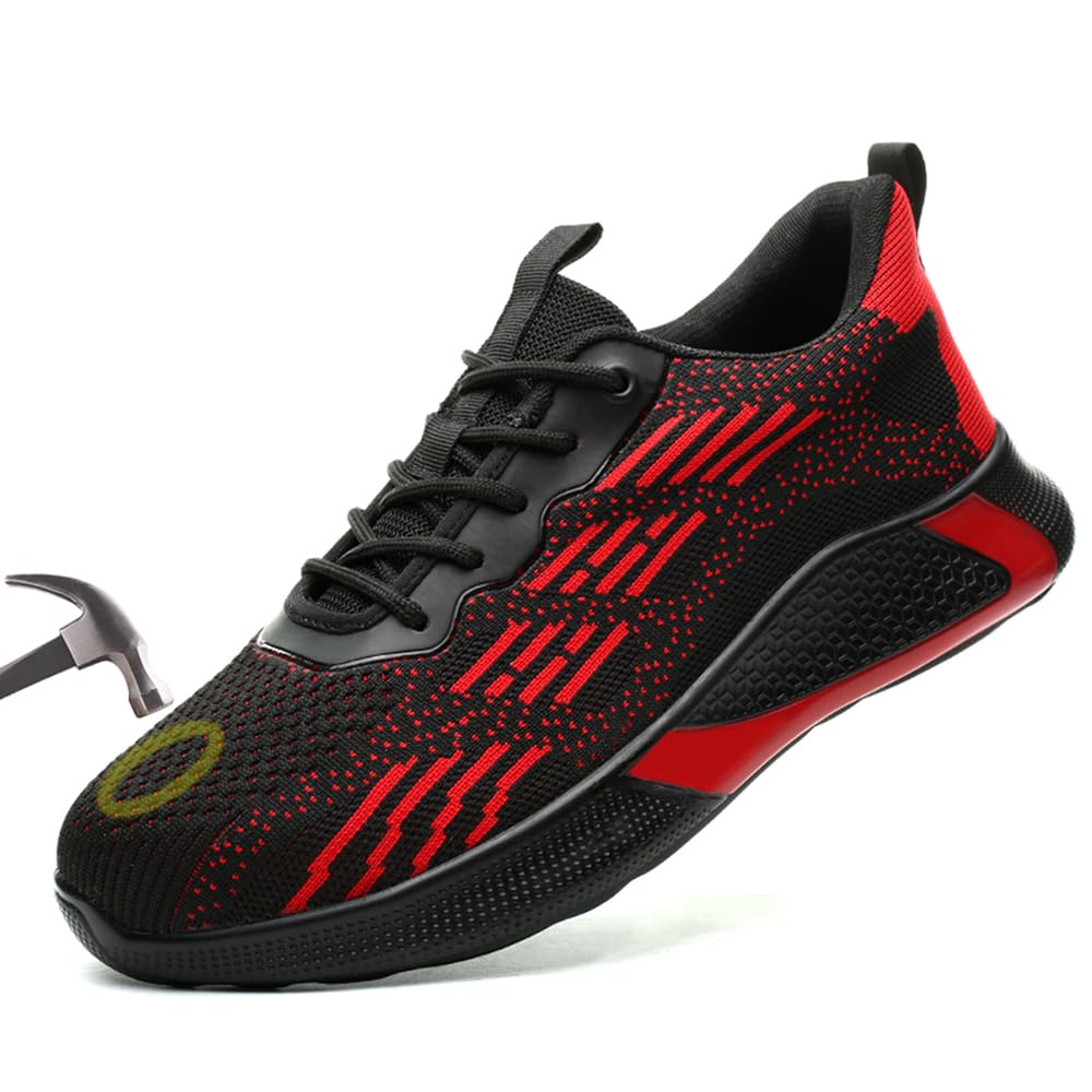 Scarpe Antinfortunistiche Uomo Donna Scarpe da Lavoro Leggere con Punta in Acciaio Antiscivolo Scarpe Sicurezza Sportive 36-46EU