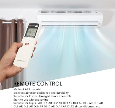 Dpofirs Replacement Air Conditioner Remote Control for Fujitsu AR DL1 AR DL2 AR DL3 AR DL4 AR DL5 AR DL6 AR DL7 AR DL8 AR DL9 AR DL10 AR DL11 AR DL12 Air Conditioners etc.