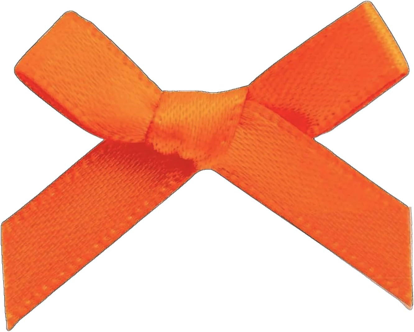 100 Pre-Tied Satin Ribbon Bows - Double-Sided, Multicolored, 3cm x 3.5cm - for Crafts, Weddings, Gift Wrapping.7mm Ribbon Bows. (Emerald Green, 7mm Plain Bow)