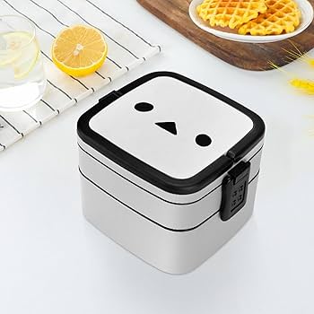 Amazon｜シマエナガ かわいい 鳥の顔 ランチボックス 二層弁当箱