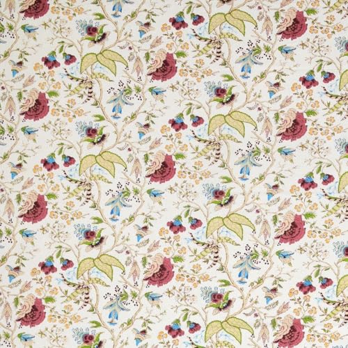 Image of Living Roots Ethnic Jaipur Block Print Double Cotton Bedsheet & 2 Pillow Covers, for Mattress Upto 6 inches Thick, No Colour Bleeding, Off White Colour, King Size 90 * 108 inches, 120TC (617-C)