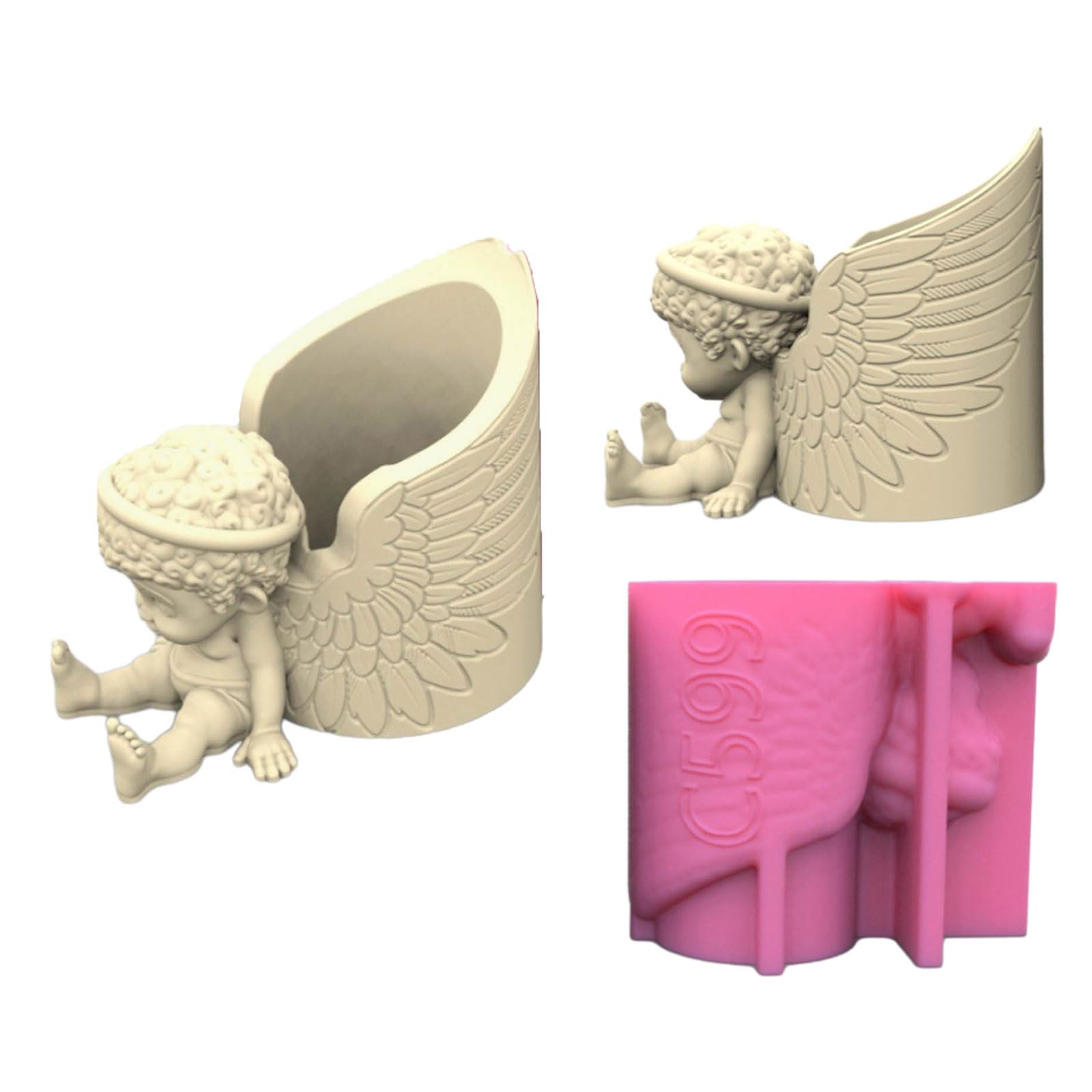 Molde de resina para bolígrafo, taza de escritorio, adorno de resina, molde de silicona fácil de desmoldar