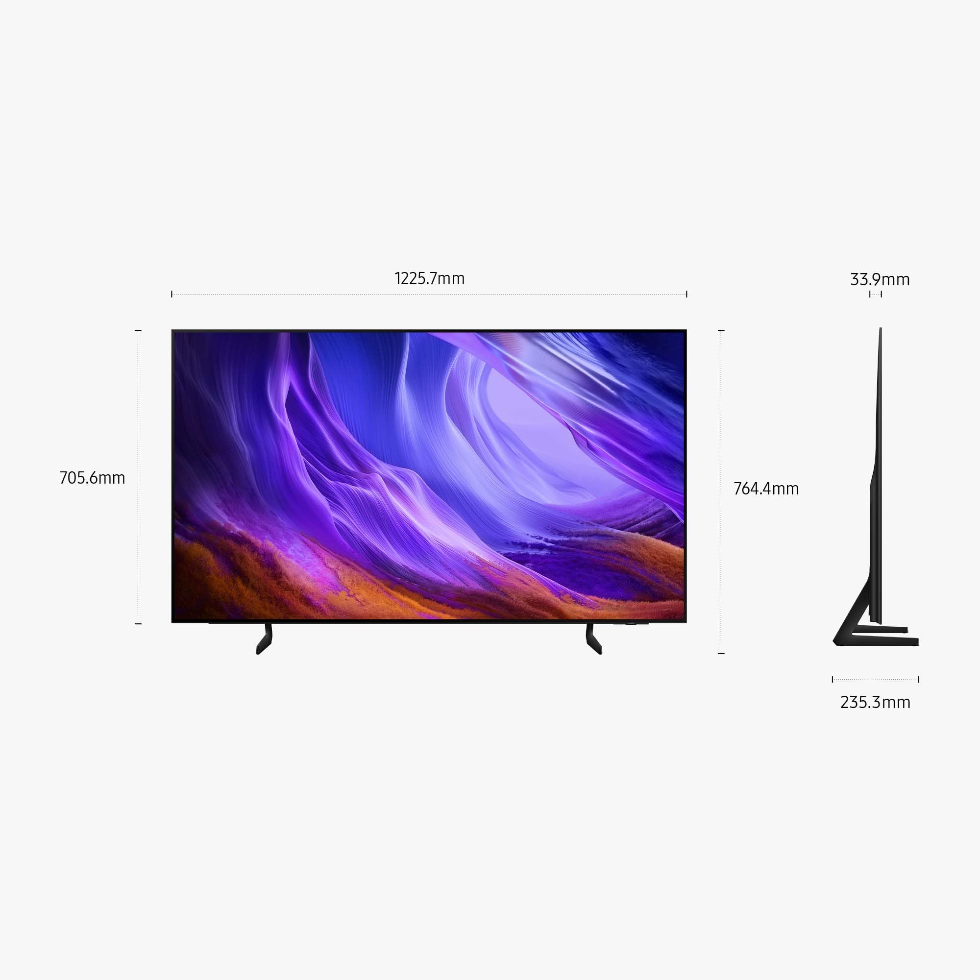 Samsung Smart TV 55" QE55S83HAEXZT OLED 4K, NQ4 AI Gen2 Processor, OLED HDR, Motion Xcelerator 120Hz, Dolby Atmos, FreeSync Premium, Premium Gaming Pack, Vision AI, Contour Design, Alexa, 2026