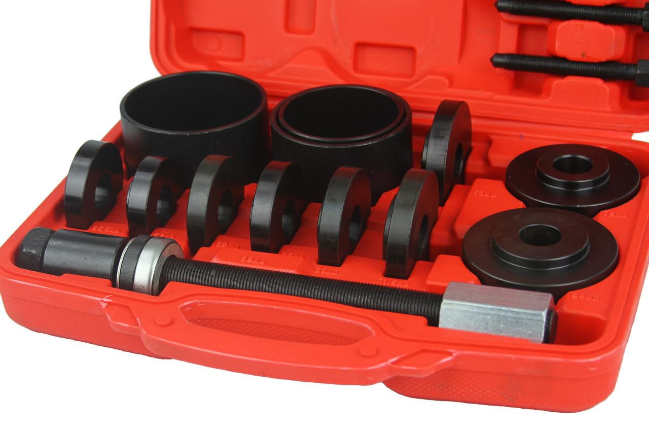 IMJ-Global Set Estrattore per Boccole e Cuscinetti Interni | 19 Pezzi | Estrattore 270 mm | Dischi Ø55,5-84 mm | Boccole 76-91 mm